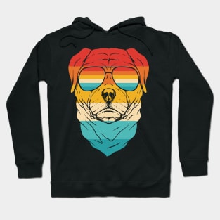 Dog Retro Rottweiler Hoodie